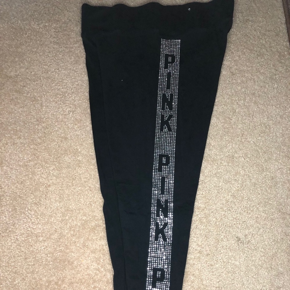 Pink bling leggings